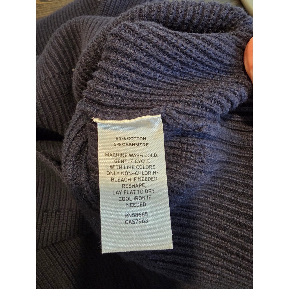 Nordstrom Navy Zip-Up Sweater - Picture 7 of 7